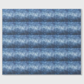 Abgetragener Denim-Stoff, texturierter Hintergrund Geschenkpapier (Flach)