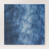 Abgetragener Denim-Stoff, texturierter Hintergrund Puzzle (Horizontal)