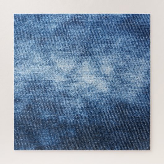 Abgetragener Denim-Stoff, texturierter Hintergrund Puzzle (Vertikal)