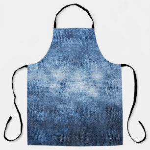 Abgetragener Denim-Stoff, texturierter Hintergrund Schürze