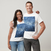 Abgetragener Denim-Stoff, texturierter Hintergrund T-Shirt (Unisex)