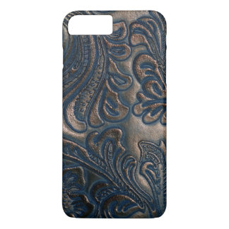 Abgetragenes Vintages dunkelbraunes Leder iPhone 8 Plus/7 Plus Hülle