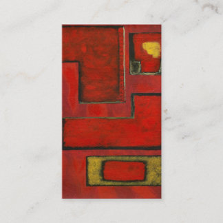 Abgetrennte abstrakte geometrische Kunst-rote Visitenkarte