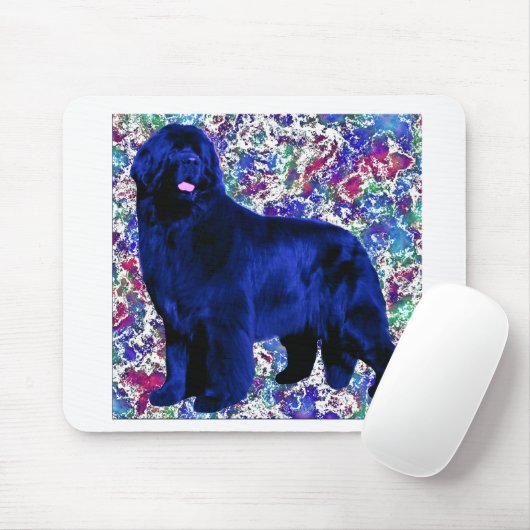 Abgewaschenes blaues Newf Mousepad (Mit Mouse)