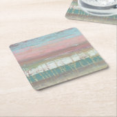 Abgewischter Horizont Rechteckiger Pappuntersetzer (angewinkelt)