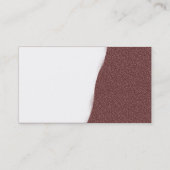 Abgewürfelt - Braune Textur Visitenkarte (Rückseite)