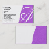 Abgewürfelt - Lila, robuste Papiertextur Visitenkarte (Vorne/Hinten)