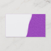 Abgewürfelt - Lila Textur Visitenkarte (Rückseite)