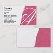 Abgewürgt - Crimson Rough Paper Textur Visitenkarte (Vorne/Hinten)