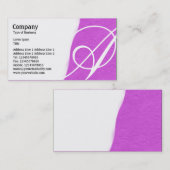 Abgewürgt - Magenta Rough Paper Textur Visitenkarte (Vorne/Hinten)