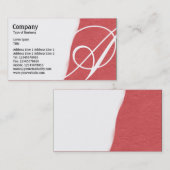 Abgewürgt - rotes, rotes, rotes Papier Textur Visitenkarte (Vorne/Hinten)