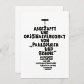 Abgezapft und originalverkorkt - Loriot Wein (Vorne/Hinten)