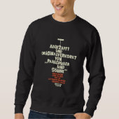 Abgezapft und originalverkorkt - Loriot Wein Sweatshirt (Vorderseite)
