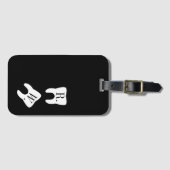 Abgezeichnete Zahn-Zahnheilkunde-Symbol-Gewohnheit Gepäckanhänger (Vorderseite (Horizontal))