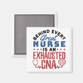 Abgezogener CNA-zertifizierter Krankenpfleger Magnet (Vorderseite/Rückseite)