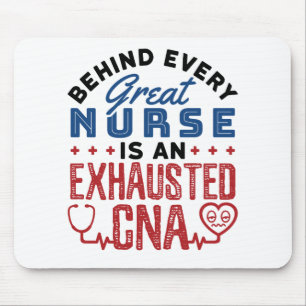 Abgezogener CNA-zertifizierter Krankenpfleger Mousepad