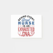 Abgezogener CNA-zertifizierter Krankenpfleger Post-it Klebezettel (Vorderseite)