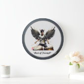 "Abgleich der Champions" Große Wanduhr (Zuhause)