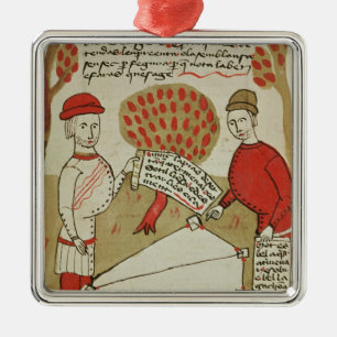 Abgrenzung des Landes, von 'Traite d'Arpentage Ornament Aus Metall