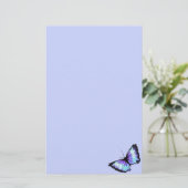 "Abgrund" (blauer Schmetterling) Briefpapier (Stehend Vorderseite)