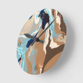 Abgrund Runde Wanduhr (Winkel)