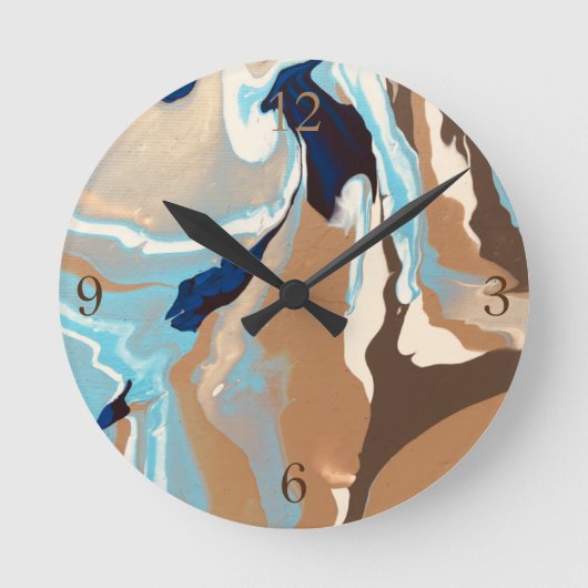 Abgrund Runde Wanduhr (Vorderseite)