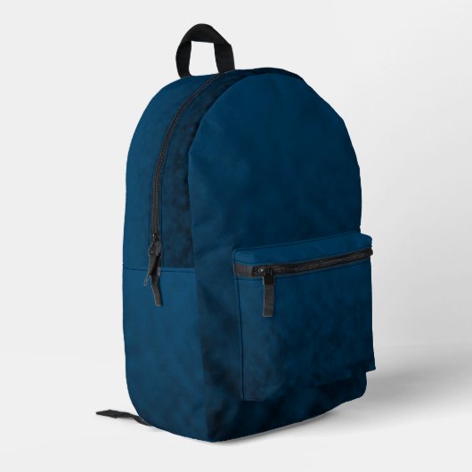 Abgrund-Stille Bedruckter Rucksack (Rückseitige Ecke links)