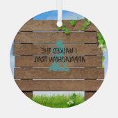 ABH Appalachian Trail Hiker Glass Ornament Aus Glas (Rückseite)