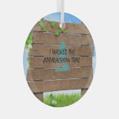 ABH Appalachian Trail Hiker Glass Ornament Aus Glas (Vorderseite Rechts)