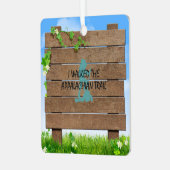 ABH Appalachian Trail Hiker Metal Ornament (Vorderseite links)