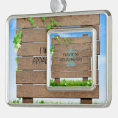 ABH appalachischer Hinterwanderer Rahmen-Ornament Silber (Links)