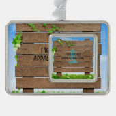 ABH appalachischer Hinterwanderer Rahmen-Ornament Silber (Vorderseite)