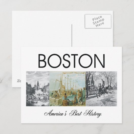 ABH Boston Postkarte (Vorne/Hinten)