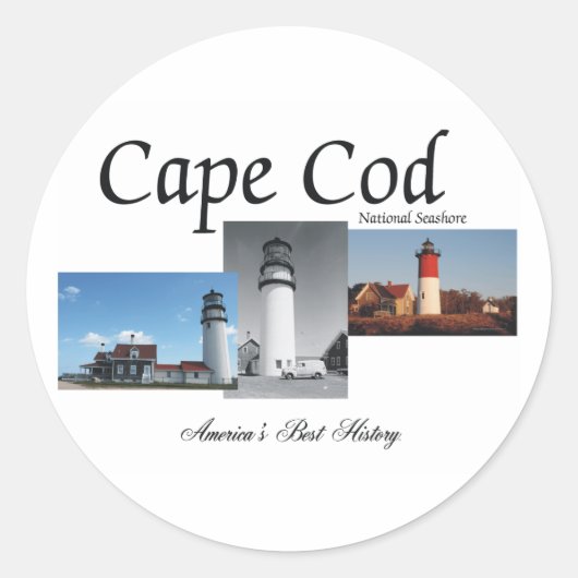 ABH Cape Cod Runder Aufkleber (Vorderseite)