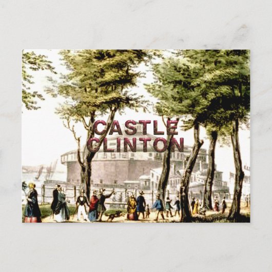 ABH Castle Clinton Postkarte (Vorderseite)