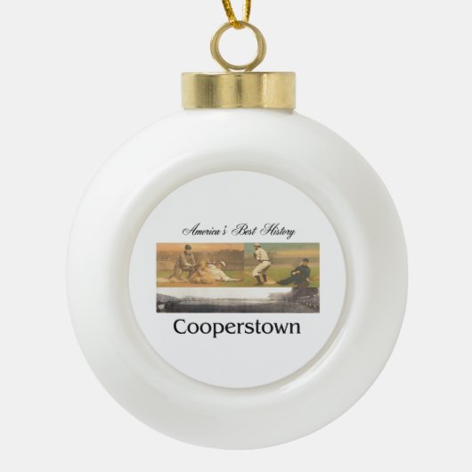 ABH Cooperstown Keramik Kugel-Ornament (Vorderseite)