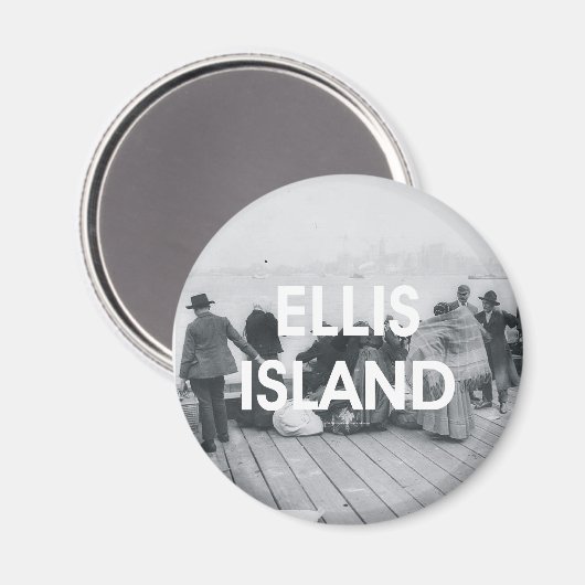 ABH Ellis Island Magnet (Vorderseite/Rückseite)
