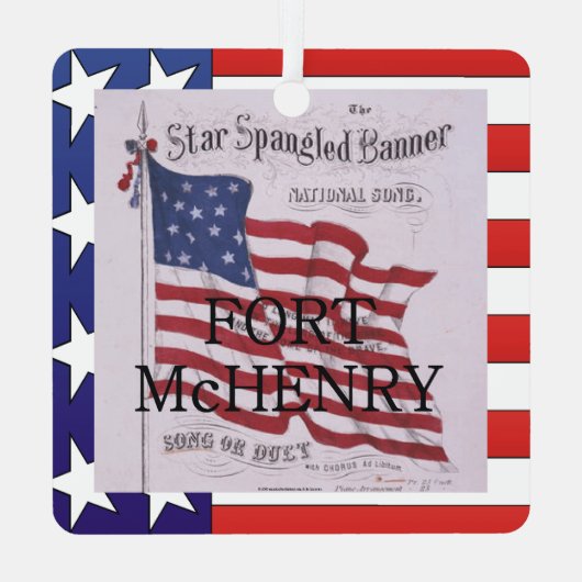 ABH Fort McHenry Metal Ornament (Rückseite)