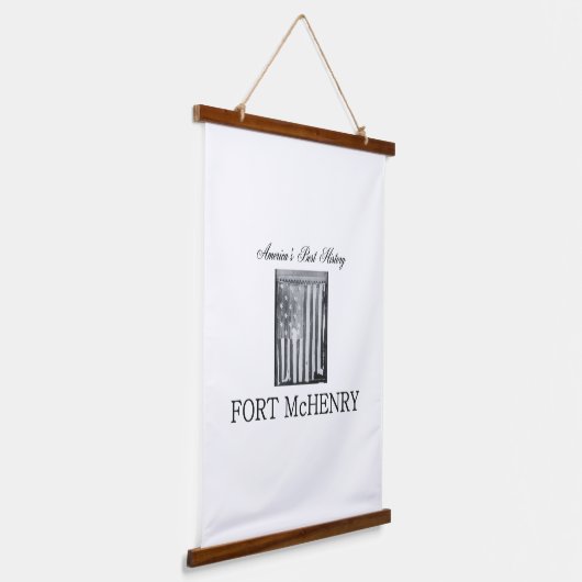 ABH Fort McHenry Wandteppich Mit Holzrahmen (Gewinkelt)