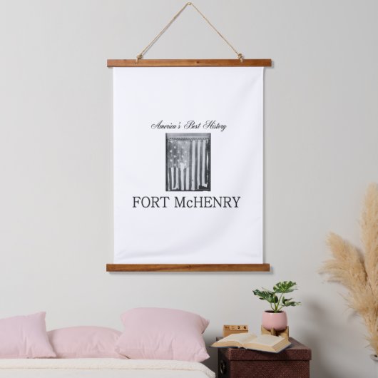 ABH Fort McHenry Wandteppich Mit Holzrahmen (Schlafzimmer)