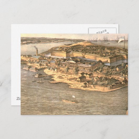 ABH Fort Monroe Postkarte (Vorne/Hinten)