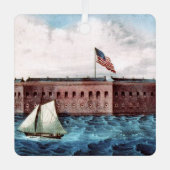 ABH Fort Sumter Metal Ornament Aus Metall (Vorderseite)