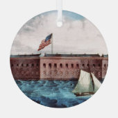 ABH Fort Sumter Ornament Aus Glas (Rückseite)