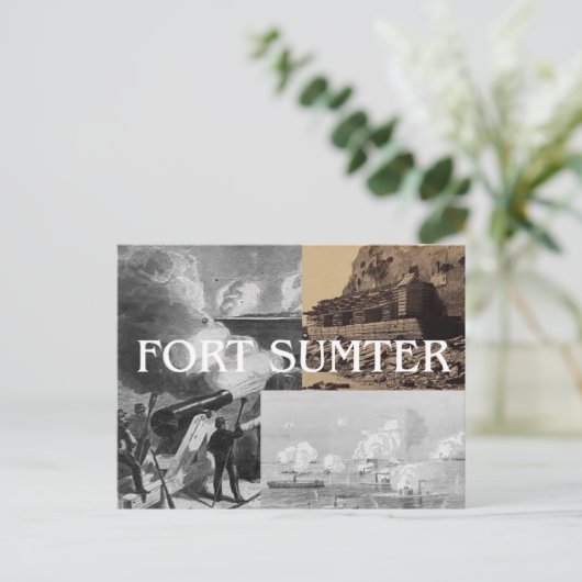 ABH Fort Sumter Postkarte (Stehend Vorderseite)