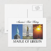 ABH-Freiheitsstatue Postkarte (Vorne/Hinten)