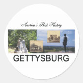 ABH Gettysburg Runder Aufkleber (Vorderseite)