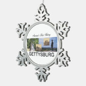 ABH Gettysburg Schneeflocken Zinn-Ornament (Rechts)