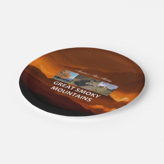 ABH Great Smoky Mountains Pappteller (Schrägansicht)