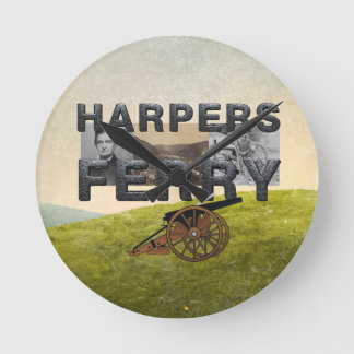 ABH Harpers Ferry Runde Wanduhr