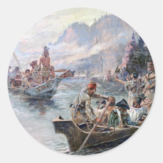 ABH Lewis und Clark NHS Runder Aufkleber (Vorderseite)